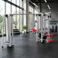 RUNTEK Appareil de fitness multifonctionnel 8 stations Multi Jungle Gym avec pile de poids, équipement d'entraînement complet et pratique