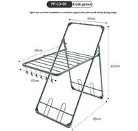 Séchoir à linge pliant en aluminium à un seul niveau, support de rangement sur pied pour salle de bain, cuisine, salon, design multifonctionnel