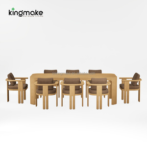 Ensemble <span class=keywords><strong>de</strong></span> meubles d'extérieur modernes en gros, mobilier <span class=keywords><strong>de</strong></span> luxe en teck, table et chaises <span class=keywords><strong>de</strong></span> salle à manger d'extérieur, ensemble <span class=keywords><strong>de</strong></span> salle à manger d'extérieur imperméable - Product Image 4