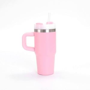 <b>Kids</b> 14oz Stainless Steel Vacuum Travel Mug with Straw Lid Easy Grip Handle Beverage Cup - Product Image 4