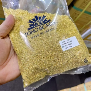 جملة خرز زجاجي ياباني أصلي توهو بوزن 450 جرام، مقاسات 8/<span class=keywords><strong>0</strong></span> 6/<span class=keywords><strong>0</strong></span> <span class=keywords><strong>11</strong></span>/<span class=keywords><strong>0</strong></span> 15/<span class=keywords><strong>0</strong></span>، أرقام PF557 PF558، خرز صغير لصناعة المجوهرات - Product Image 1