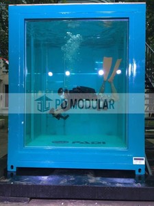 Piscine de plongée profonde de 20 pieds avec fenêtre en acrylique PC pour centre de formation de plongée, école de plongée sous-marine, salle de fitness aquatique, entraînement de plongée en intérieur - Product Image 2