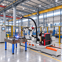 Table de soudage modulaire flexible pour bras robotisé, fabrication d'acier, atelier de travail des métaux