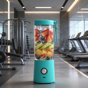 Licuadora USB de 450 ml, 6 Cuchillas, Acero Inoxidable SUS304, Libre de BPA, a Prueba de Fugas, Modo Turbo, Resistente, Portátil, Eléctrica, Trituradora de Hielo, 30s, Un Clic - Product Image 2