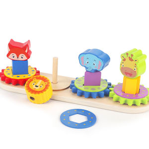 Dropshipping Products 2026 Direct Factory Sale DIY Desktop <b>Educational</b> <b>Toys</b>-Gear Building Blocks Wooden <b>Toys</b> - Product Image 2