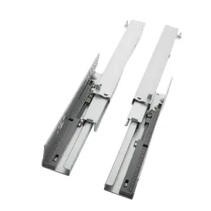 zhimei Cold Rolled Steel Classical Cheap 3 fold Full Extension Concealed Slide Rail Push To Open Under Mount Drawer Slides