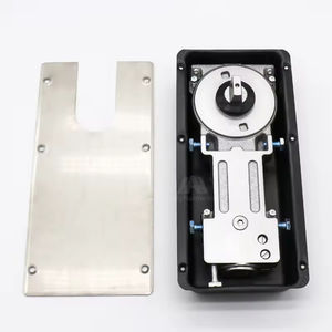 עיצוב מודרני אבזר הידראולי אביזר עבור דלת זכוכית ללא מסגרת דלת זכוכית אוניברסלית דגם חור ללא רצפה ברזל באביב ברזל ממוסגר - Product Image 5