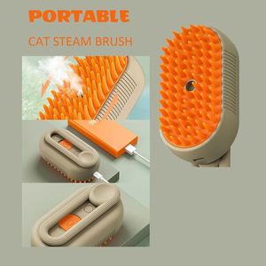 3 in 1 Cat Steamy <b>Brush</b> With Steamer Cleaning and <b>Pet</b> Hair Removal Steam <b>Brush</b> for Dogs and Cats <b>Pet</b> Spray Hair Comb - Product Image 2
