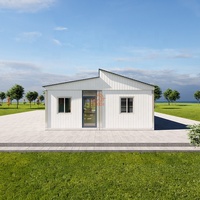 Maison préfabriquée en conteneur d'acier à trois pièces à plancher plat mobile sur mesure en gros Maison préfabriquée isolée en kit Design moderne