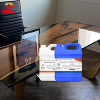 Résine époxy haute clarté CNMI pour moulage de tables en résine, coulée profonde, sans bulles, couche épaisse, pour la fabrication de meubles en dalles de bois