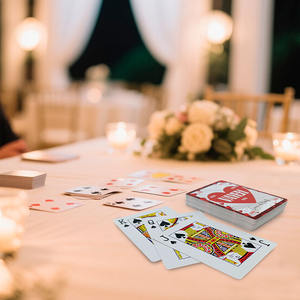 บัตรเล่นกระดาษพิมพ์โลโก้ที่กำหนดเองสำหรับเกมโป๊กเกอร์คาสิโนของขวัญโฆษณา - Product Image 4