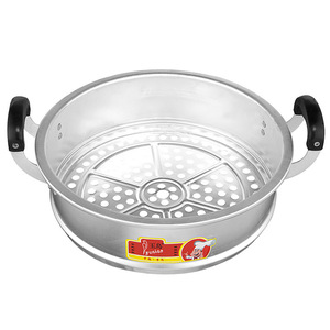 YunTao Aluminum <b>Steamer</b> Basket 24 Cm With Handles For Steaming Food - Product Image 1