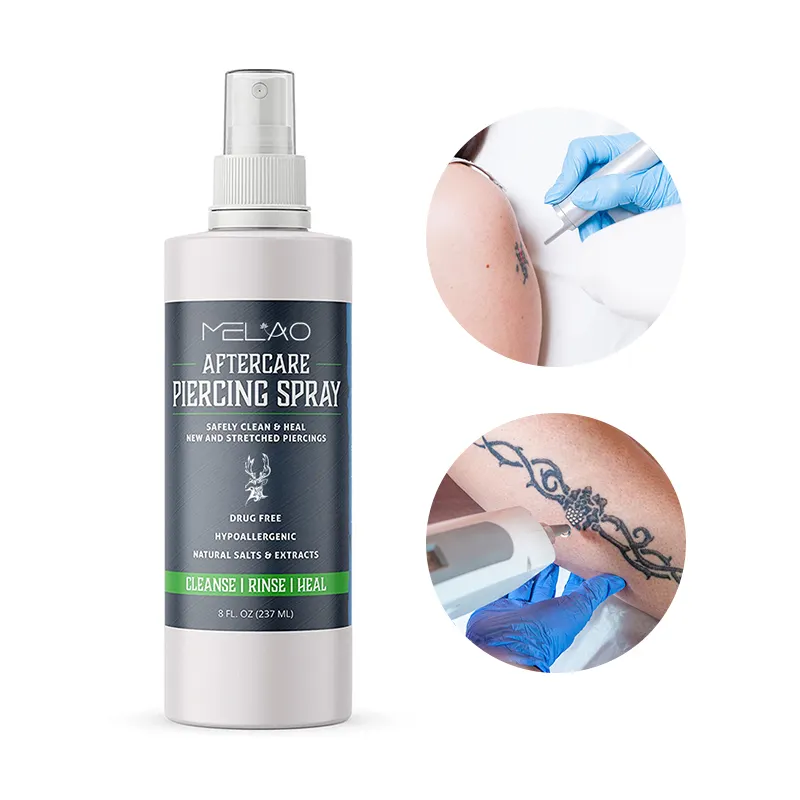 Body Piercing Cleaner Spray Tattoo Aftercare Rapid Recovery Prevent Infections Ph balanced For Sensitive Skin Tattoo Spray
