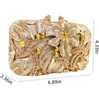 Sac à main de soirée élégant pour femme, avec fleurs en cristal, strass, chaîne, sac à main de mariée, sac à main pour robes de bal