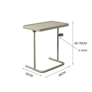 Modern Space-saving Wooden Lifting Foldable Sofa Corner <strong>Table</strong> Metal <strong>Height</strong> <strong>Adjustable</strong> Bedside <strong>Table</strong> Side <strong>Table</strong> with Cup Holder - Product Image 3