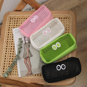 Kreative Big Eyes Netz Stift Tasche einfache Junior High School große Kapazität Feder mäppchen Schreibwaren Tasche Großhandel - Product Image 5