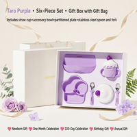 Ensemble d'alimentation en silicone pour enfants, assiettes et bols personnalisables sans BPA, vaisselle pour bébés, cadeau d'entreprise, vente en gros