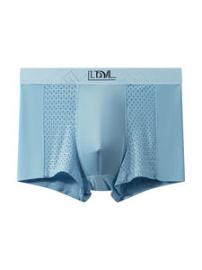 Pakaian Dalam Pria Warna Solid Baru - Nyaman, Tanpa Jahitan, Bernapas, Trendi, untuk Kaum Muda, Model Kaki Lurus - Product Image 4