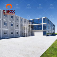 Cbox Wholesale Classrooms – Bâtiment d'enseignement préfabriqué à 3 étages, durable, école temporaire, bureau en kit, maison conteneur modulaire