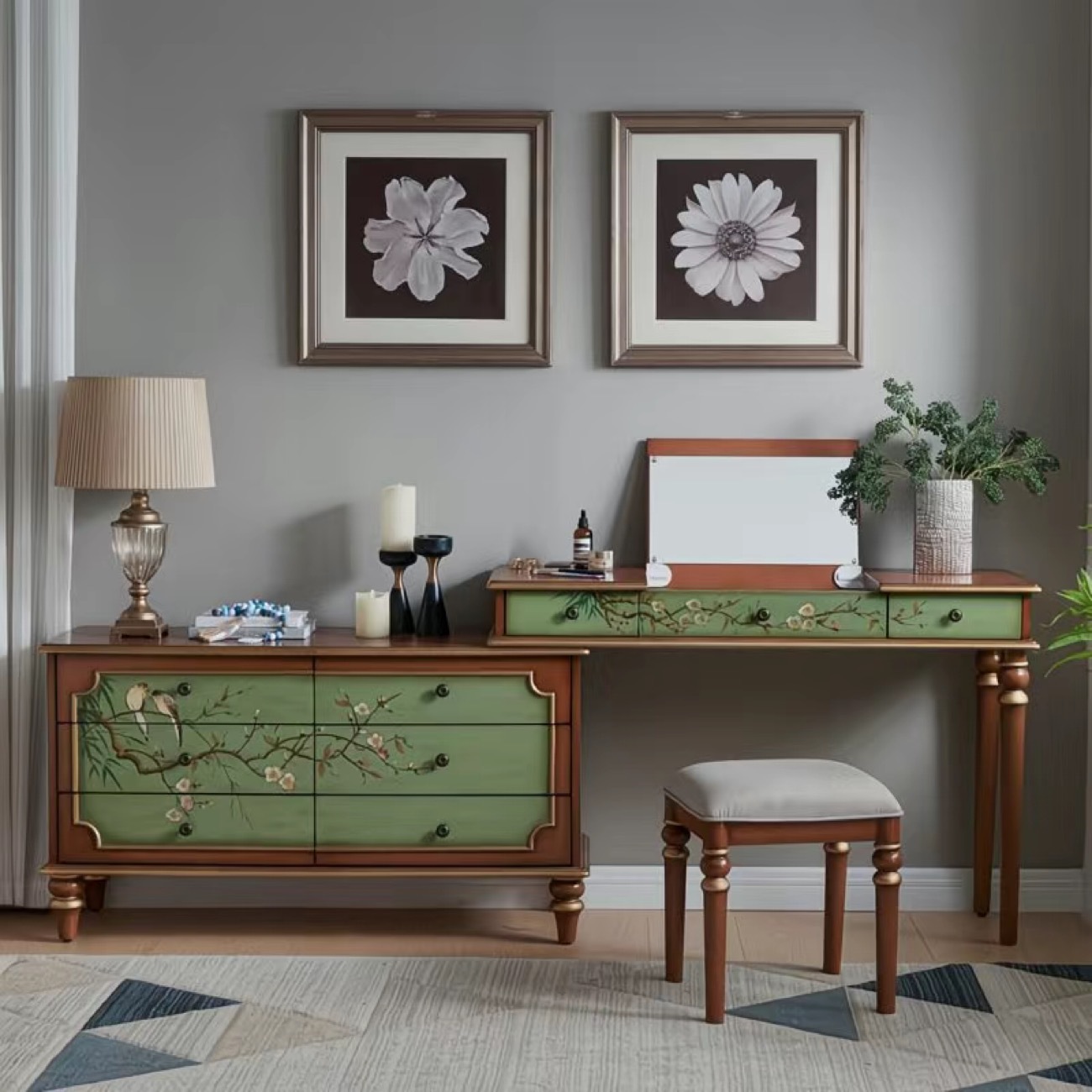 Green [Stool Included] 2 meters