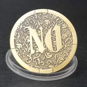 NEW DESIGN Antique Bronze Metal YES-NO <strong>Coins</strong> Yes or No Challenge <strong>Decision</strong> <strong>Coin</strong> - Product Image 5