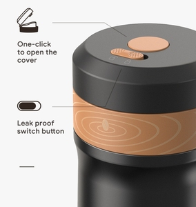 Cafetière à piston en acier inoxydable personnalisée Kingze de 320 ml, isolée sous vide, tasse à café de voyage pour l'extérieur, pour une utilisation en voiture - Product Image 3