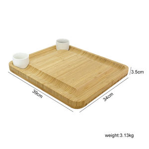 Cheese Cutting Board Charcuterie Platter Serving Tray 2 <b>Magnetic</b> Hidden Slide Drawers for Kitchen Board Set for Brie Meat Wine - Product Image 2