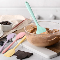 Spatule professionnelle en silicone monobloc, résistante à la chaleur, antiadhésive, pour mélanger la crème et la pâte à gâteau