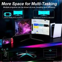 Moniteur de jeu incurvé ultra-large 34 pouces en promotion, 3440x1440, 165Hz, 1ms, VA, FreeSync, WQHD, écran de jeu pour ordinateur de bureau pour l'e-sport