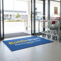 Individuell Anpassbare Farbige Garagen- & Supermarkt-Bodenmatte mit Rutschfester Gummirückseite und Logomatte