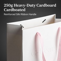 Sac en papier pour bouquet de fleurs, vente en gros, logo personnalisé, emballage, gaufrage blanc avec poignée pour fleuriste, boutique de cadeaux, mariage