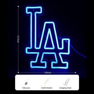 Enseigne néon LED bleue Dodgers pour garage, man cave, centre commercial, bar et salle de jeux - Décoration murale étanche IPX3 - Product Image 6
