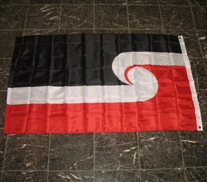 Bandera maorí barata Bandera Polinesia indígena de Nueva Zelanda de poliéster de 3x5 pies - Product Image 3