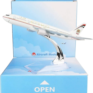 เครื่องบินโดยสารเอติฮัด-B777 รุ่นจำลองโลหะ ขนาด 16 ซม. ของสะสมสำหรับเด็ก รายละเอียดเหมือนจริง - Product Image 3