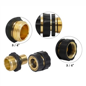 Brass Garden Hose Adapter 1 In Threaded Connector For Irrigation Water Pipe <b>Diverter</b> Splitter With Durable Design - Product Image 2