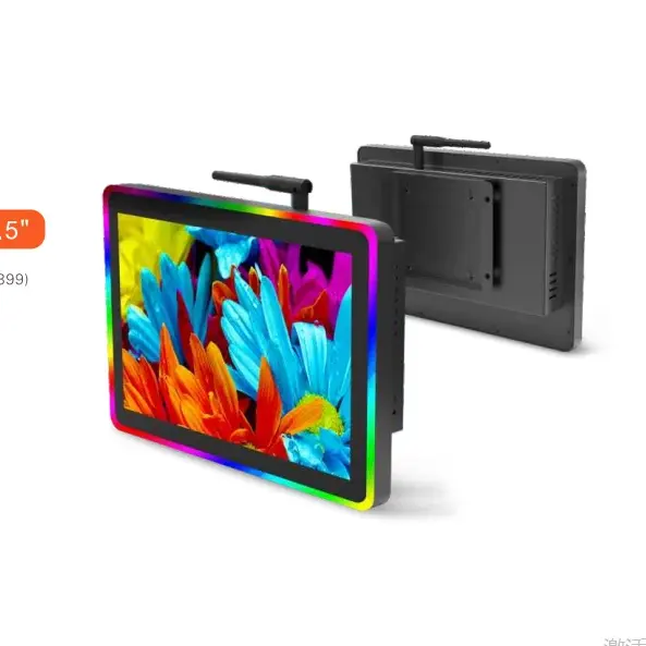 Layar tablet sentuh kapasitif interaktif 10.1 inci dengan lampu LED penuh warna