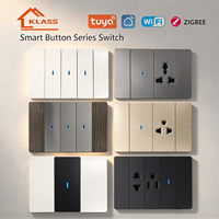 Interrupteur intelligent Tuya, application Smart Life, interrupteur Zigbee/Wi-Fi, 1/2/3 voies, interrupteur et prise électriques intelligents à panneau PC, compatible Alexa