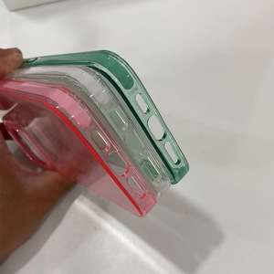 Funda blanda de TPU transparente de lujo IPhone15 Pro Max, protector de cámara de diseño fluorescente de dos colores para teléfonos móviles Apple - Product Image 4