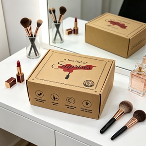 Scatole Regalo Personalizzate a Tema Vino in Cartone Ondulato Kraft, <span class=keywords><strong>Cartoni</strong></span> per Spedizione di Snack e Set Regalo Sorpresa per le Feste - Product Image 2