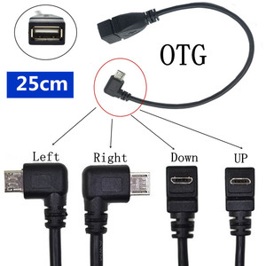 Adaptador Micro USB a USB de 90 Grados en Ángulo Recto, Cable de Datos OTG para Teléfono Móvil - Product Image 5