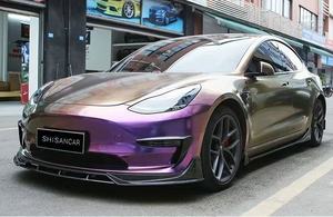 Kit de carrocería para piezas de coche Tesla <span class=keywords><strong>Model</strong></span> Y, incluido el labio delantero, difusor trasero, alerón, faldones laterales, luz antiniebla, luces de circulación diurna - Product Image 4