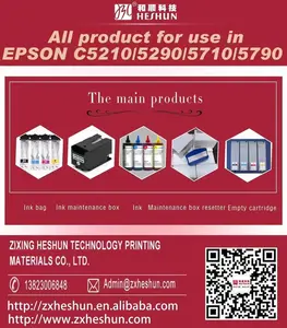 HESHUN Premium 400ml T944 T945 T948 Cartridge tinta isi ulang kosong untuk Epson WorkForce WF-C5210 5290 5710 5790 Printer