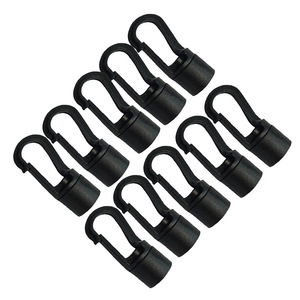 Black Plastic <b>Hook</b> Clips 10 Pack Heavy Duty Garage Storage <b>Tools</b> Round Shape <b>Hook</b> Type Wall Mounting <b>Hooks</b> Rails - Product Image 5