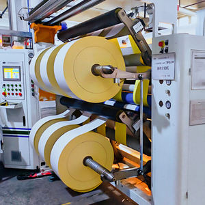 标签原料白色BOPP/哑光PP/合成PP 1080/1530毫米黄色白色玻璃胶 - Product Image 4