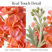 Fleurs artificielles au toucher réel Joho Delphinium, bouquet à longue tige de 82 cm, décoration d'intérieur, remplisseurs de vase, vente en gros, fournisseur OEM ODM en vrac