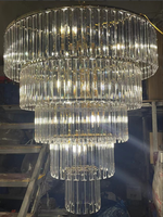 Lustre en cristal de décoration de plafond de mariage lustres suspendus de lumières pour la partie d'événement