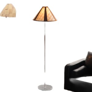 Art Floor Lamp With Woven Shade Metal Body Led Light Tricolor Living Room Bedroom <b>Standing</b> Lamp - Product Image 5