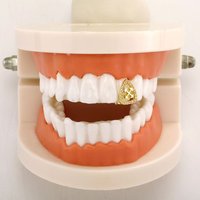 Grillz dentaire personnalisé Hip Hop avec motif flèche en diamant, bijoux et accessoires de scène