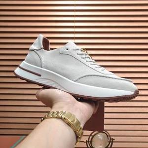 Moda cuero genuino casual hombres nubuck cuero plano con cordones zapatos deportivos transpirables zapatos de cuero de gamuza - Product Image 4