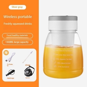New USB Charging Juicer Outdoor Sports Portable High Power <b>Large</b> Capacity Can Crush Ice Straight Drink Juicer <b>Cup</b> Double Cover - Product Image 6